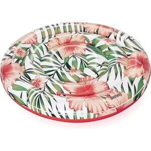 Bestway H2OGO! Peaceful Palms Pool Island Inflatable Pool Float 62” round